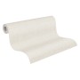 Rolle Vliestapete Uni Matt Strukturiert Grau, textile Optik.