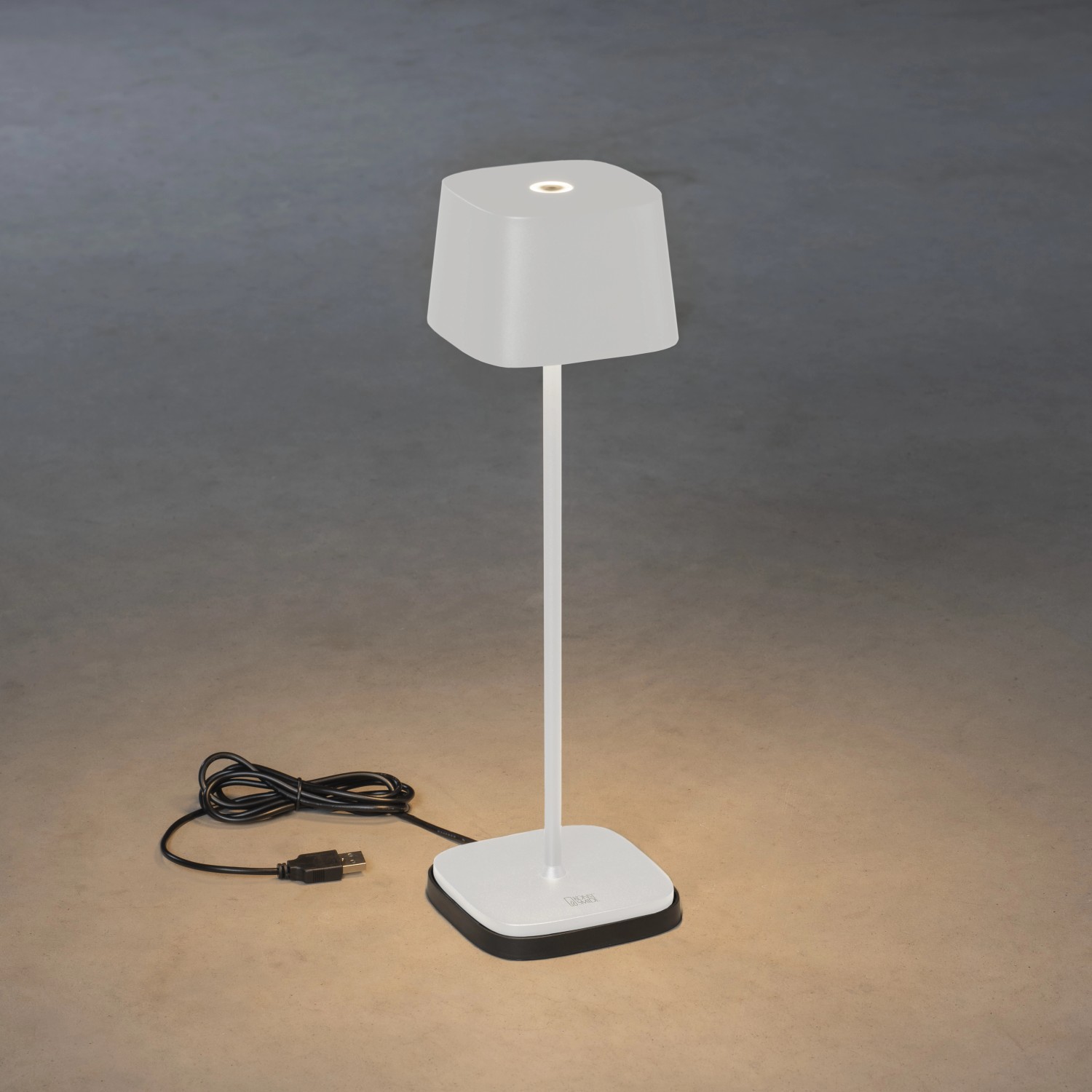 Konstsmide LED-Tischleuchte Capri Weiß 36 cm x 10 cm x 10 cm