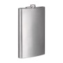 Großer Relaxdays Edelstahl Flachmann, silber, 1,8l, mit dichtem Schraubdeckel. Ideal für Camping & Outdoor.