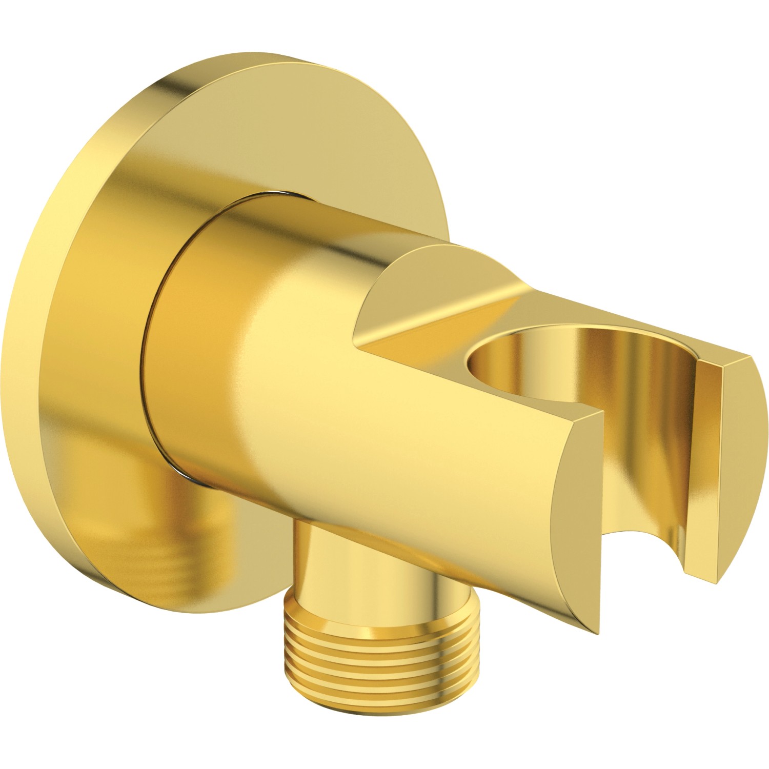 Ideal Standard Brausehalter Idealrain Atelier rund mit Anschluss Brushed Gold