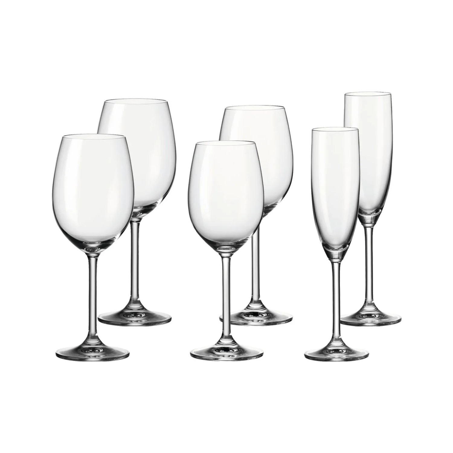 Leonardo Daily Weinglas Sektglas 6er Single-Set