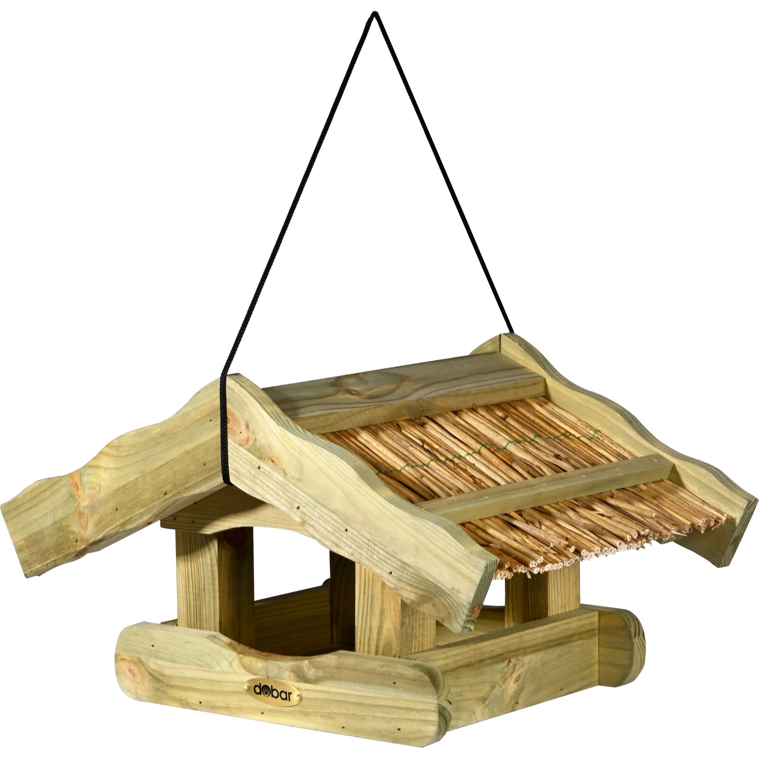 Dobar Vogelfutterhaus Saksun mit Schilfdach Hängend FSC® günstig online kaufen