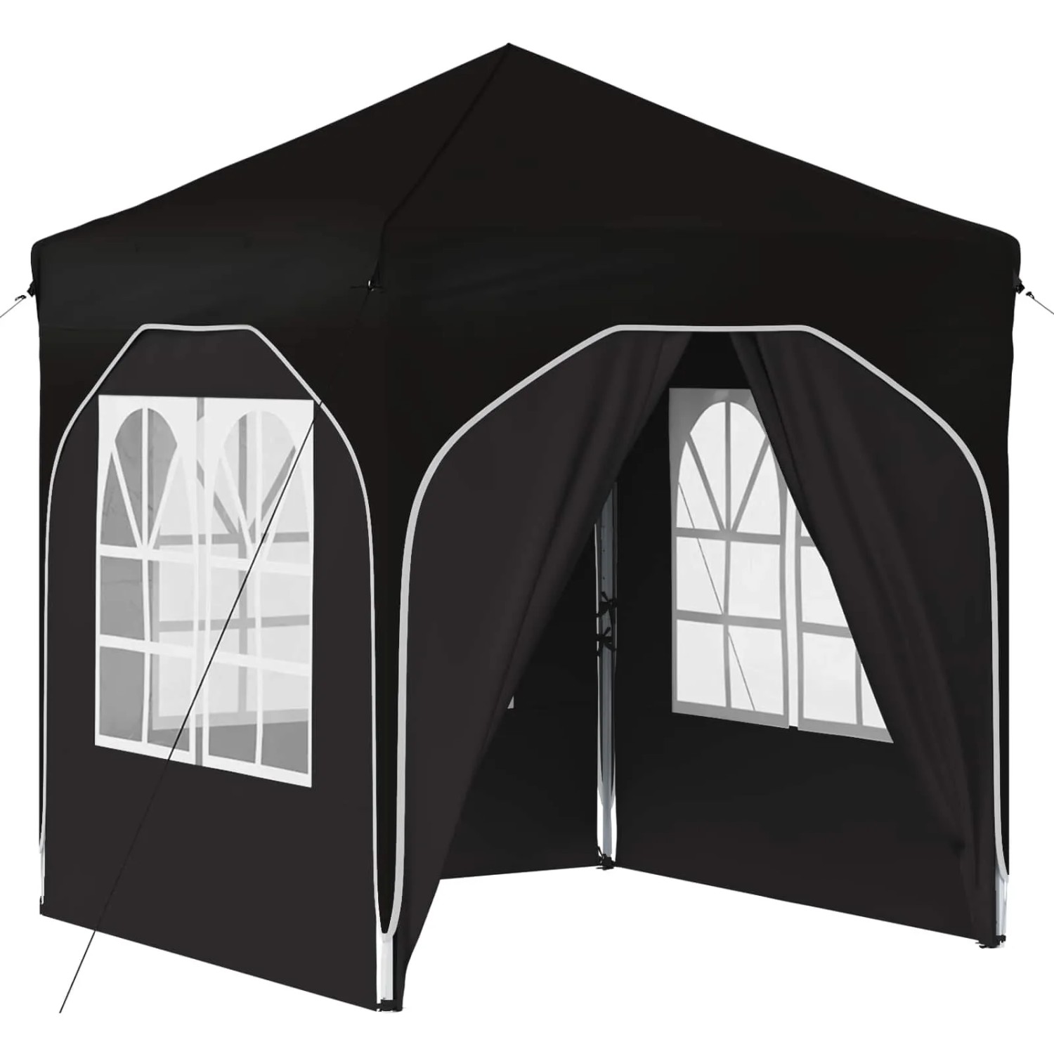 vidaXL Pop-Up Partyzelt 192 x 192 x 245 cm Schwarz 42019843