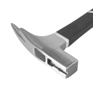 STAHLWERK Latthammer aus Carbon-Stahl mit TPR Griff, Detailaufnahme des Hammerkopfs.