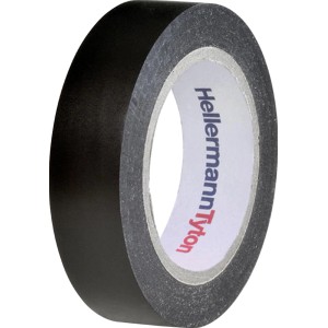 Hellermann VDE-PVC-Isolierband, schwarz, 10m Rolle.
