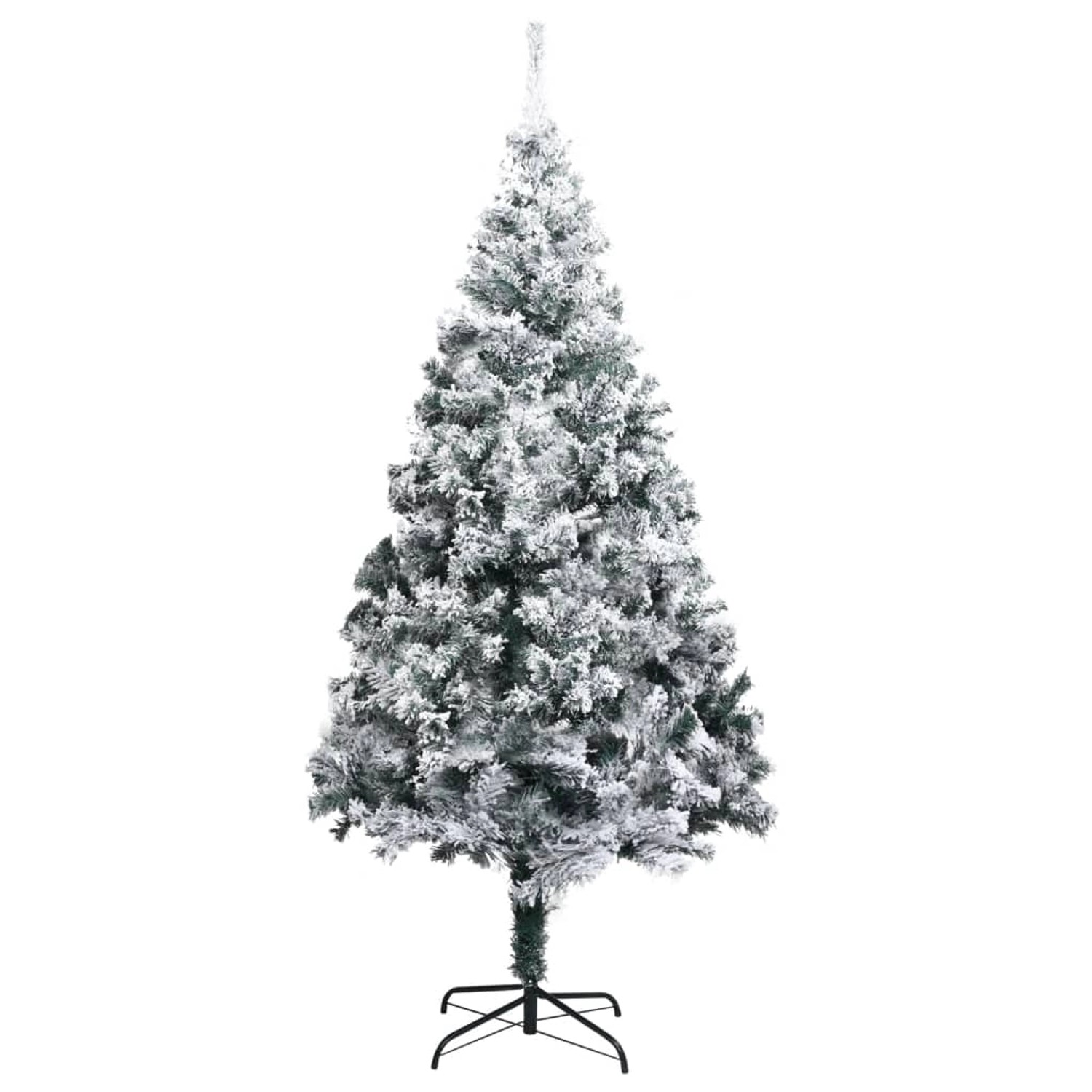 vidaXL Künstlicher Weihnachtsbaum Beschneit Grün 240 cm PVC