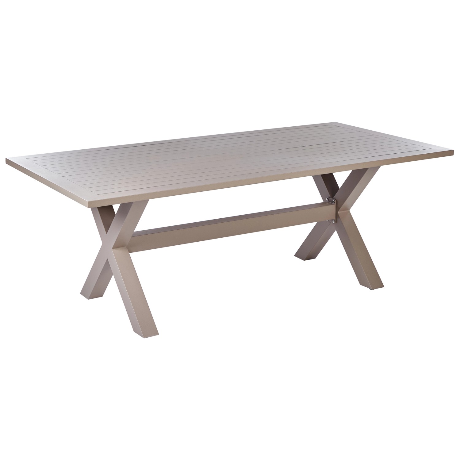 Beliani Gartentisch CASCAIS Taupe 200x105x74 günstig online kaufen
