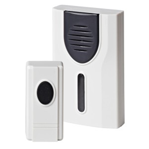 Heidemann Funkgong-Set Base I 86 dB Weiß-Schwarz