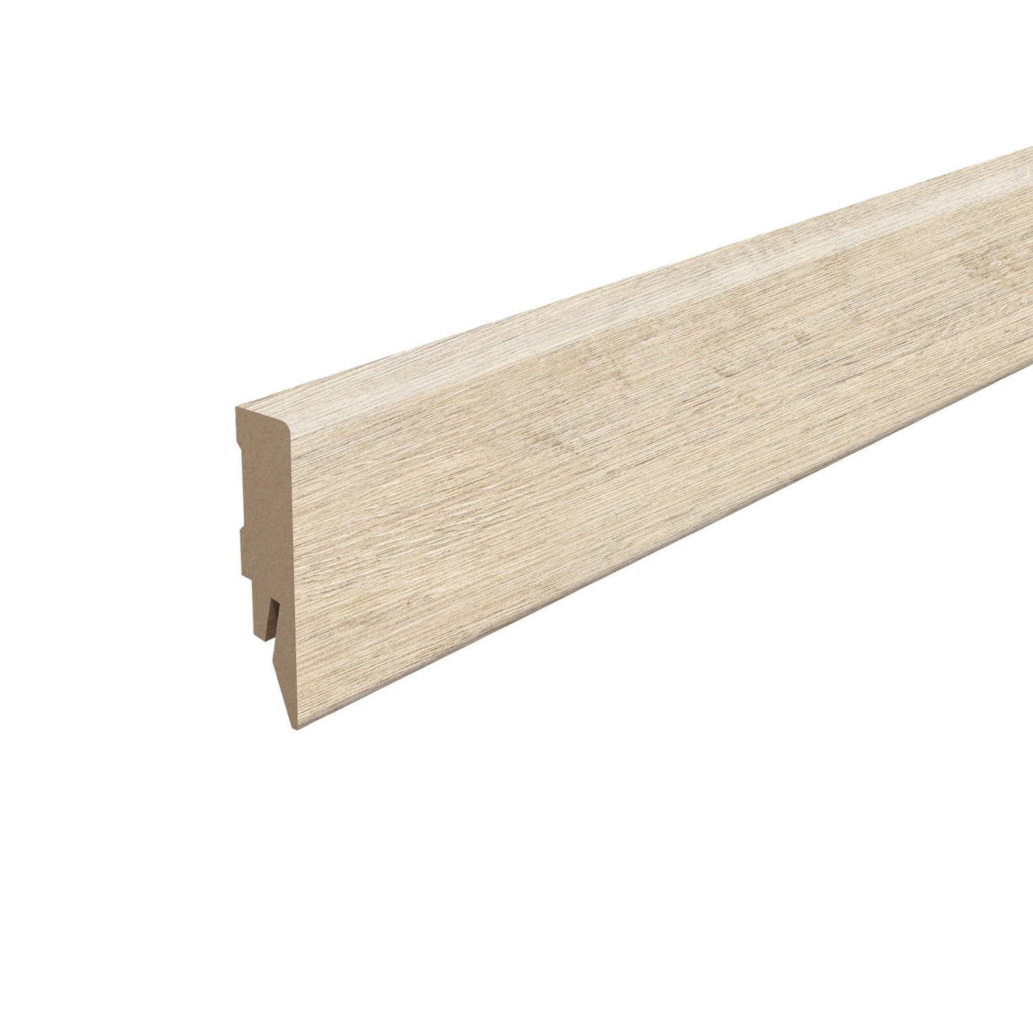 Egger Sockelleiste L643 Kubisch für Fußboden Kreideeiche 6 cm Beige günstig online kaufen