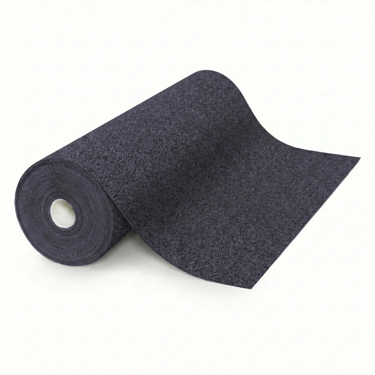 Floordirekt Nadelvlies Teppich Malta Messeteppich Anthrazit 200 x 850 cm