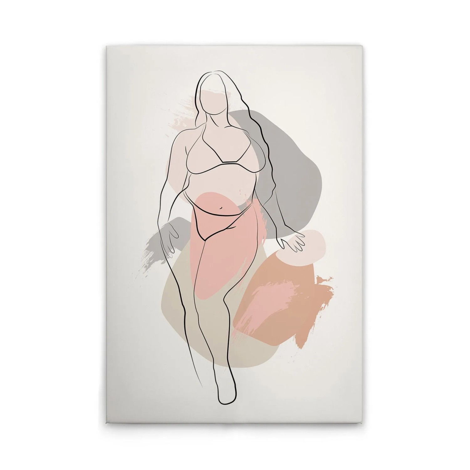 Tadessi Leinwandbild - M1-No.51672 - Bodyline Positivity - 80 x 120 cm - Querformat