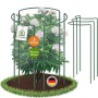 TTL GARDEN Strauchstütze 70x40cm 3er Set Pflanzenhalter für Stauden Sträucher Rosen Rankhilfe aus Metall_2