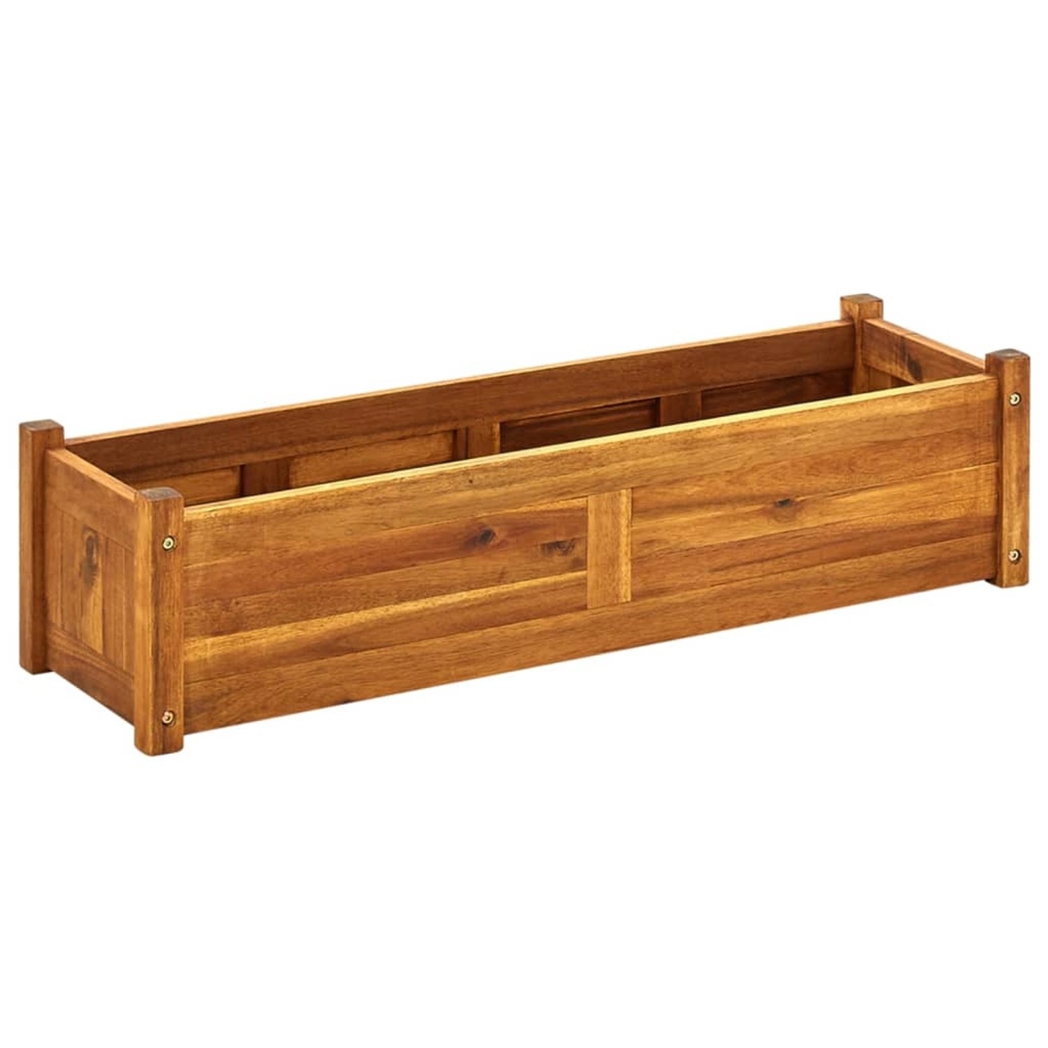 vidaXL Garten-Hochbeet Akazienholz 100x30x25 cm 656679