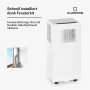 Klarstein Iceblock Ecosmart 7 Klimaanlage, mobil, weiß, mit Fensterkit und Abluftschlauch.