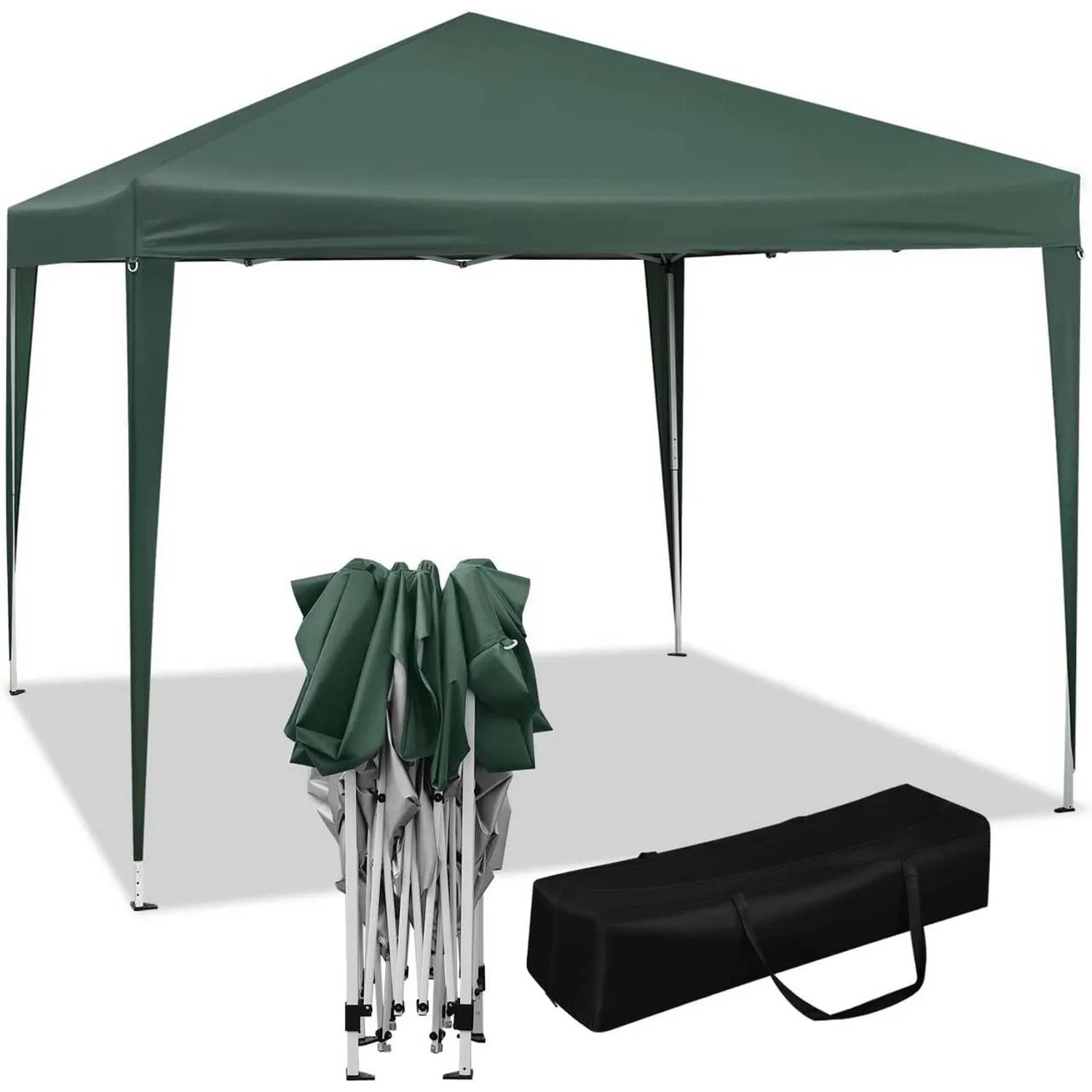 WOLTU Pavillon Pop-Up Wasserdichter Sonnenschutz 3 x 3 m Grün