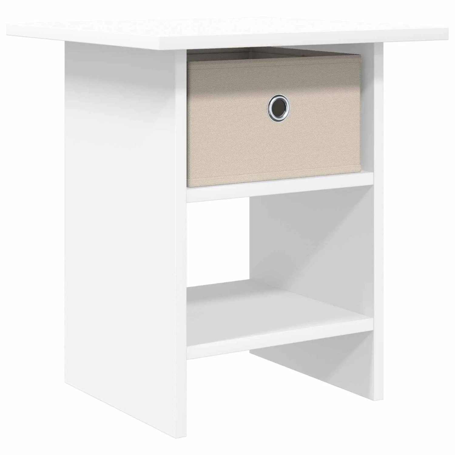 vidaXL Nachttisch mit Schubladen Weiß 41 x 40 x 45 cm Holzwerkstoff 8000436