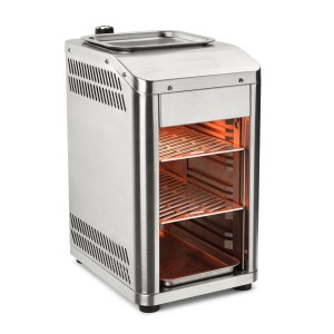 Taino Oberhitzegrill aus Edelstahl, 800 Grad Steakgrill für knusprige Steaks.