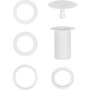 baliv Schaftventil SV-3440, mattweiß, für Waschtisch und Bidet. Auslaufventil mit zeitlosem Design.