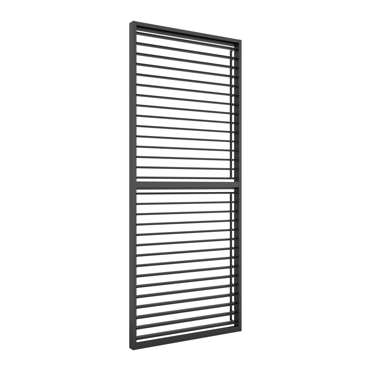 Ximax Lamellenwand, Aluminium, dunkelgrau, 90 cm, für Pergola als Wind- und Sichtschutz.