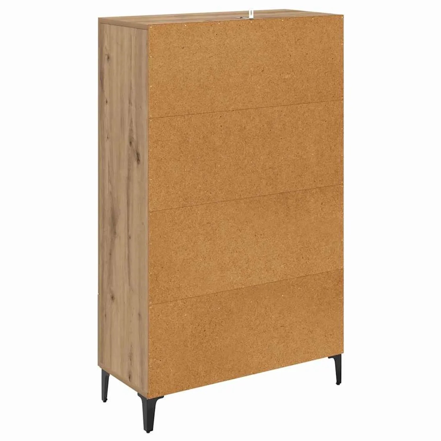 vidaXL Highboard in Artisan-Eiche, 70x31x115 cm, aus Holz und Eisen.