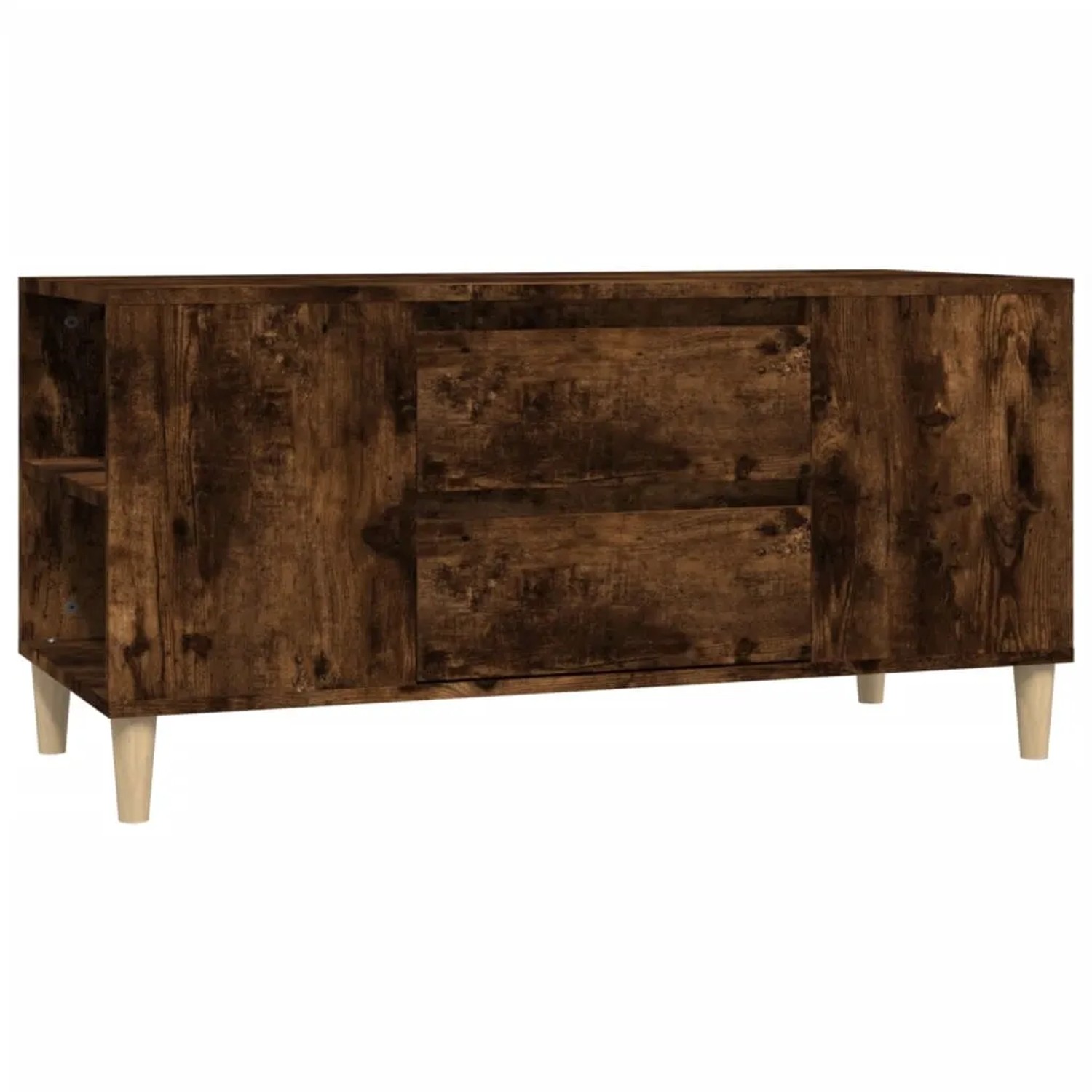 vidaXL TV-Schrank Räuchereiche 102x44,5x50 cm Holzwerkstoff 819601