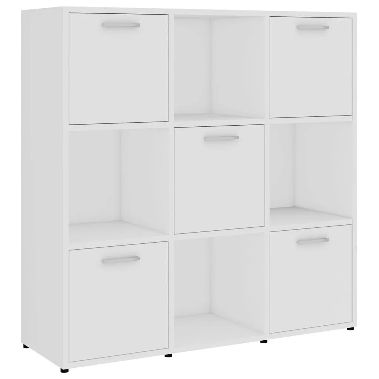 vidaXL Bücherregal Weiß 90x30x90 cm Holzwerkstoff 802930 günstig online kaufen
