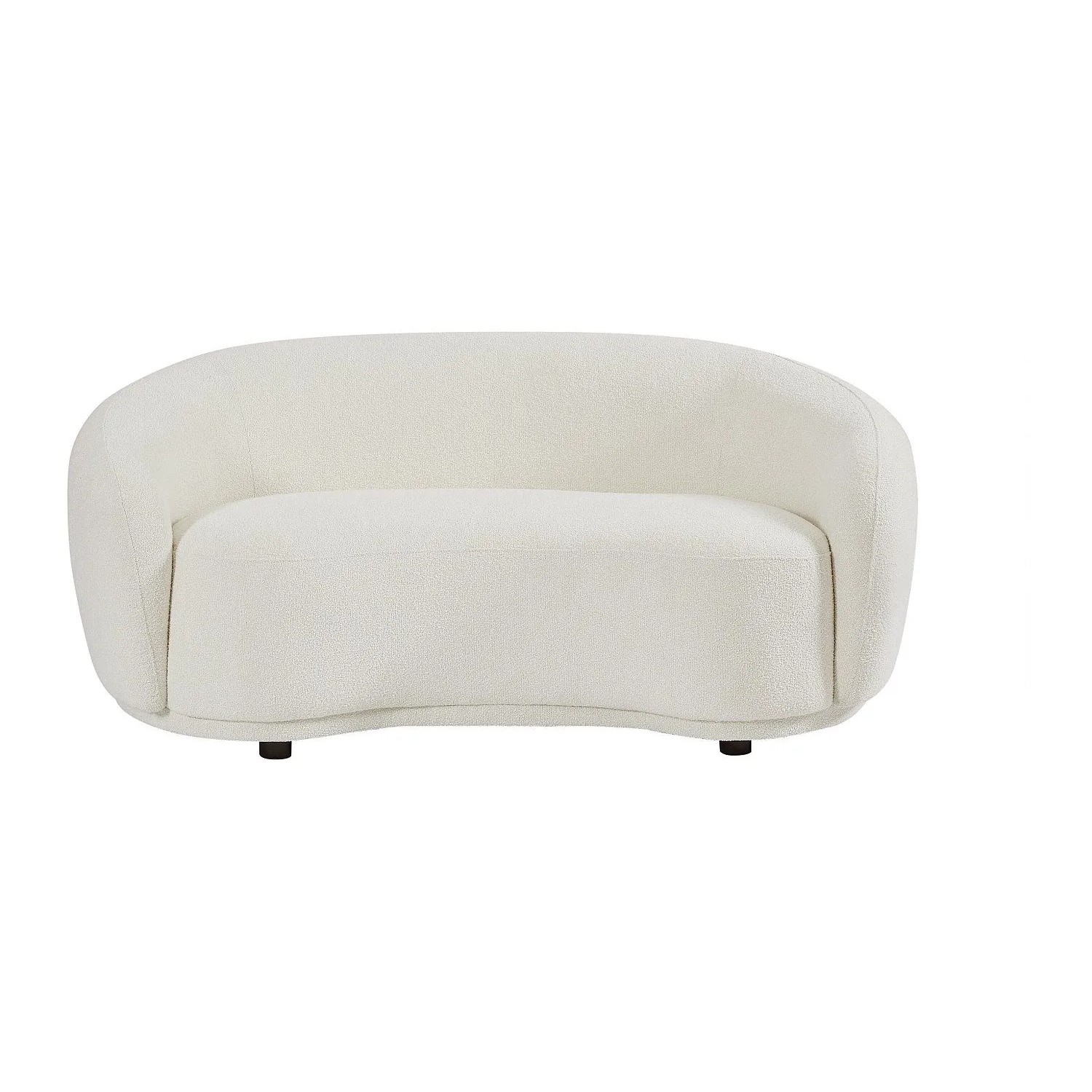 Vente-unique Sofa Ohne Schlafmöglichkeit Bovana Weiß 164 cm