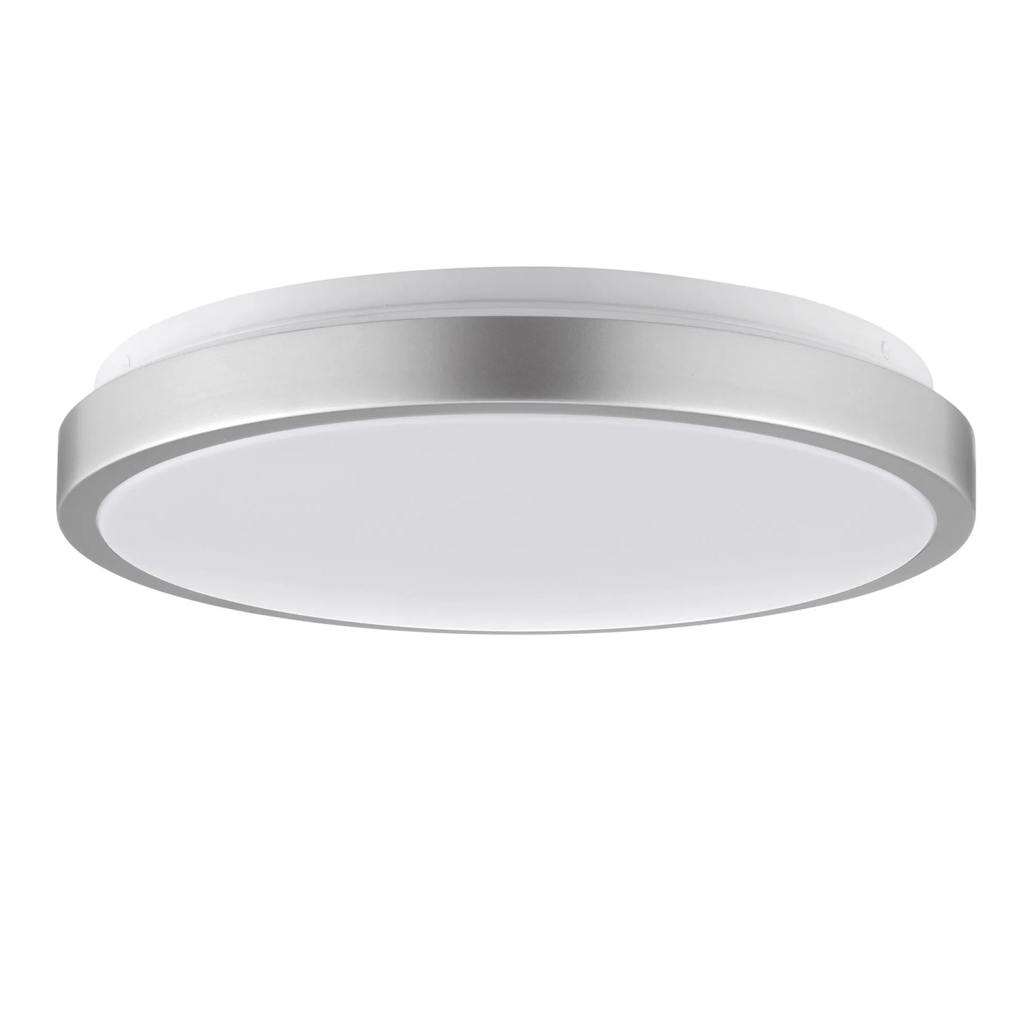 Brilliant LED Deckenleuchte Livius Nickel/ Aluminium/Weiß Ø 33 cm