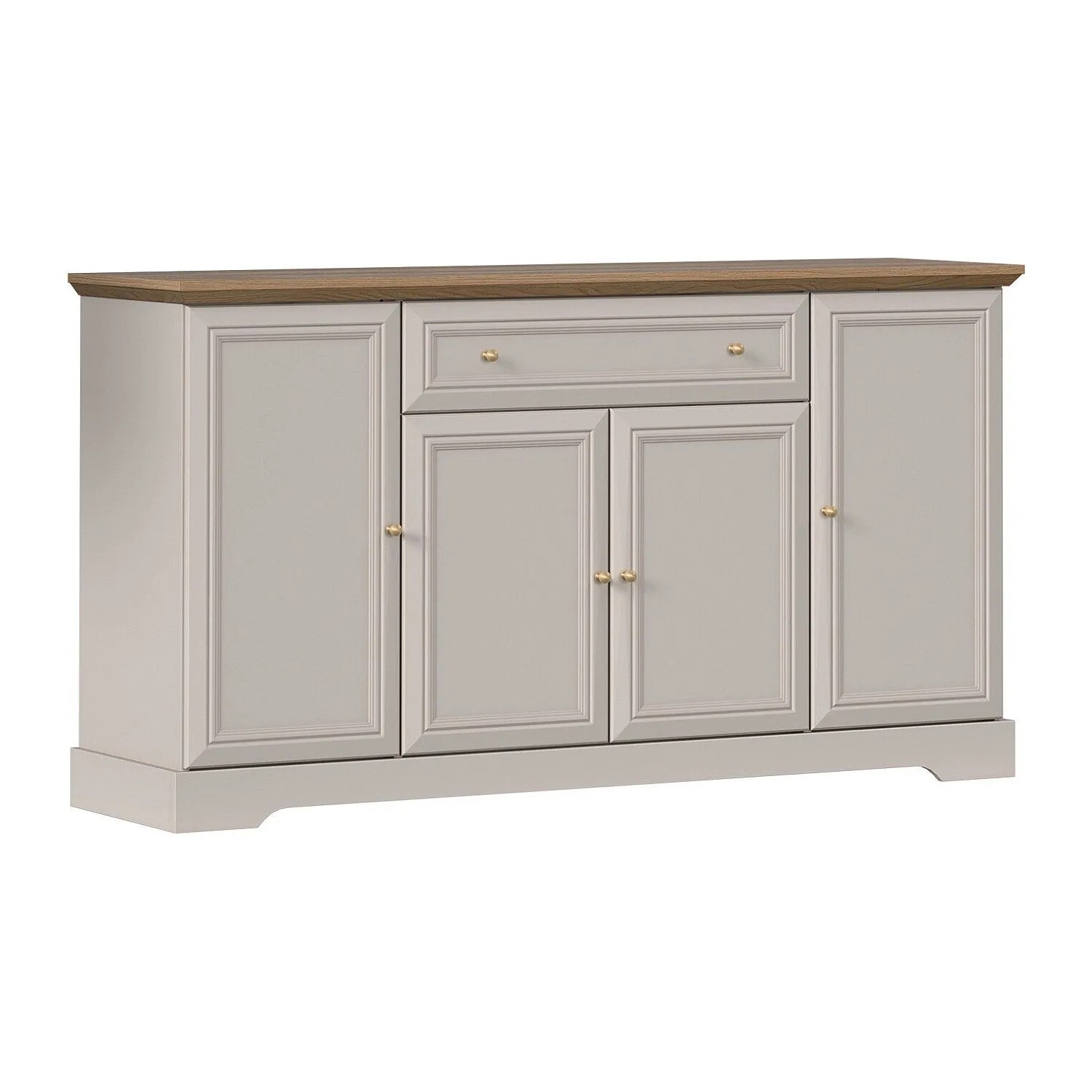Vente-unique Sideboard Zarula Beige  Naturfarben Hell 164.7 cm