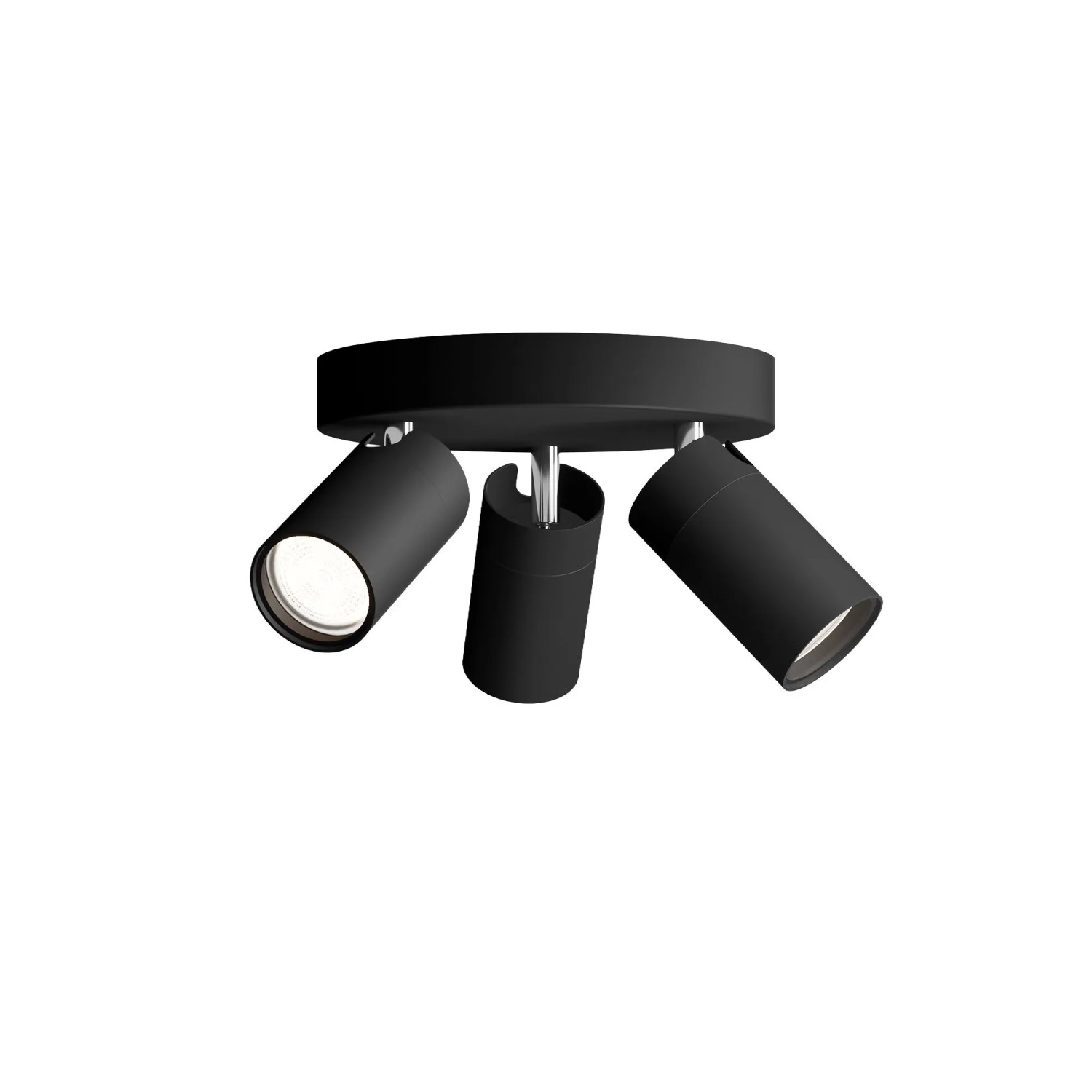 Philips Spot Idris 3-Flammig 5 W GU10 IP44 Rund Schwarz