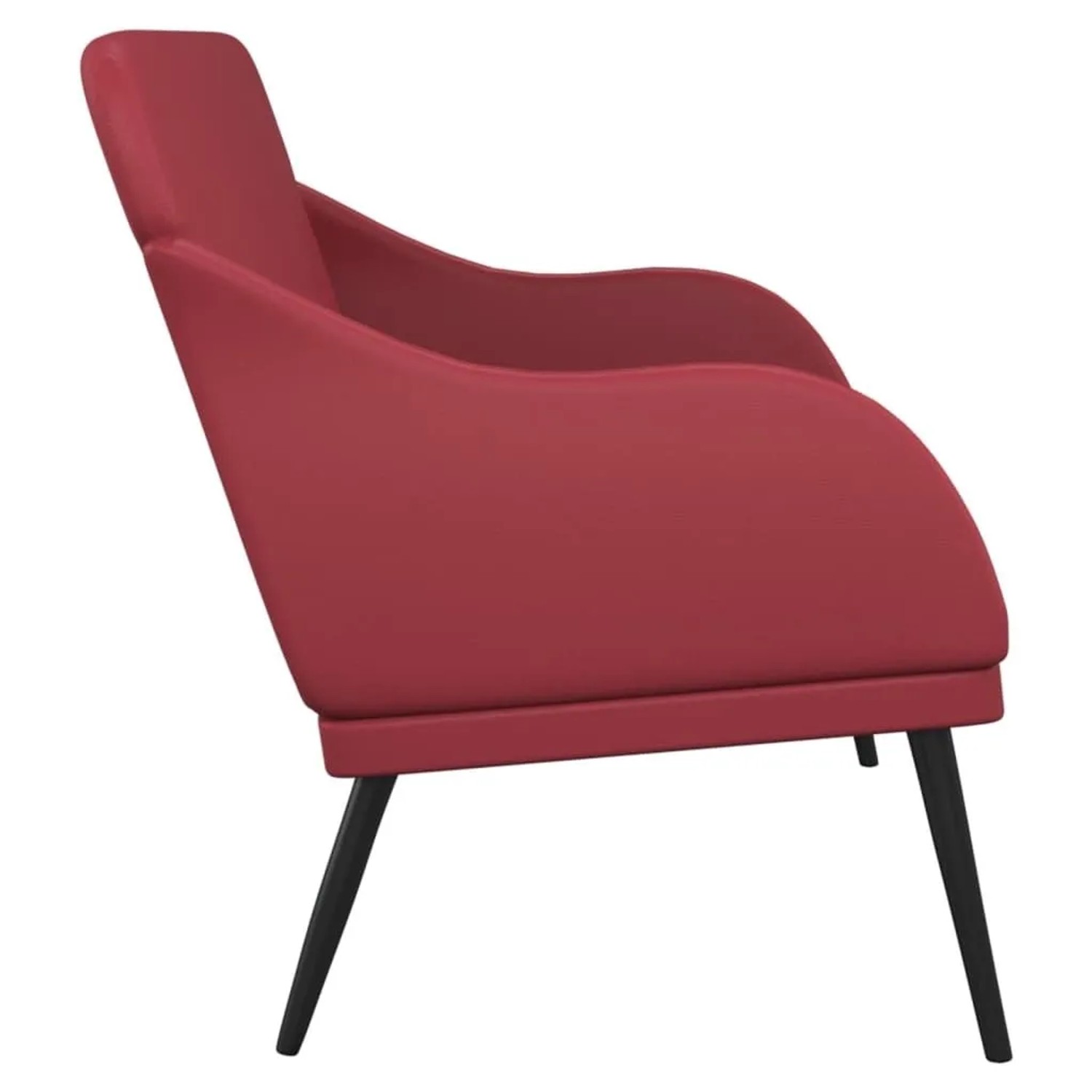 vidaXL Sitzbank Weinrot 110x76x80 cm Kunstleder 351434_4
