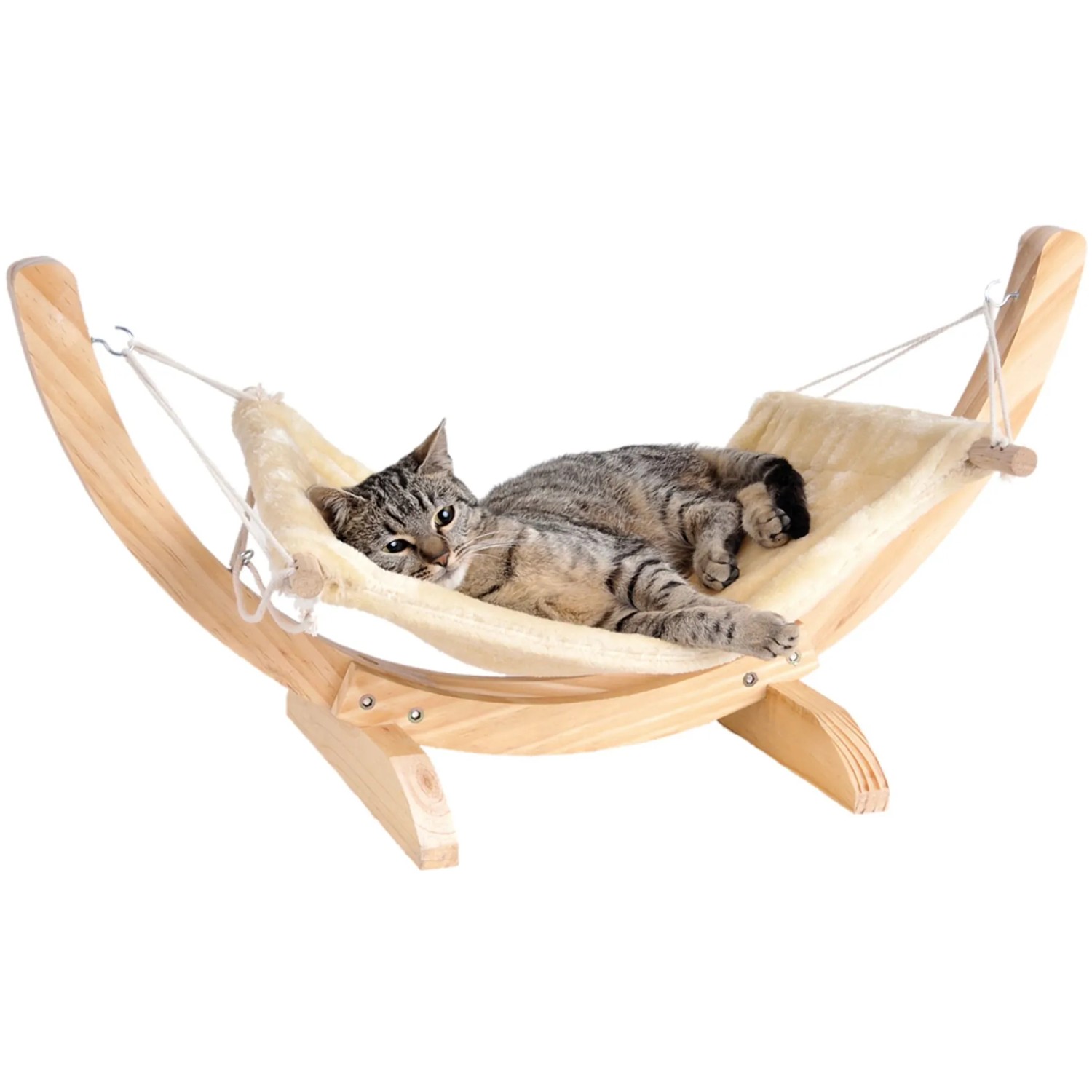 Silvio Design Katzenhngematte Cat Relax Holz Beige kaufen bei OBI