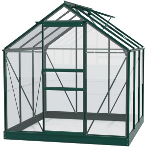 Vitavia Gewächshaus Planet 3800 Smaragd mit Fundamentrahmen, 3,8 m².