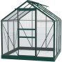 Vitavia Gewächshaus Planet 3800 Smaragd mit Fundamentrahmen, 3,8 m².