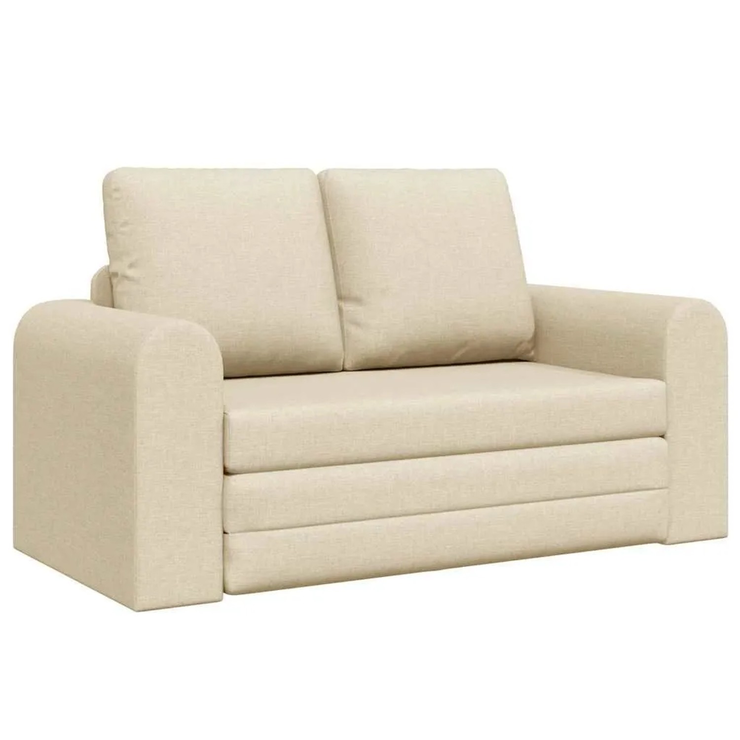vidaXL Schlafsofa 60cm Creme Stoff 4106679