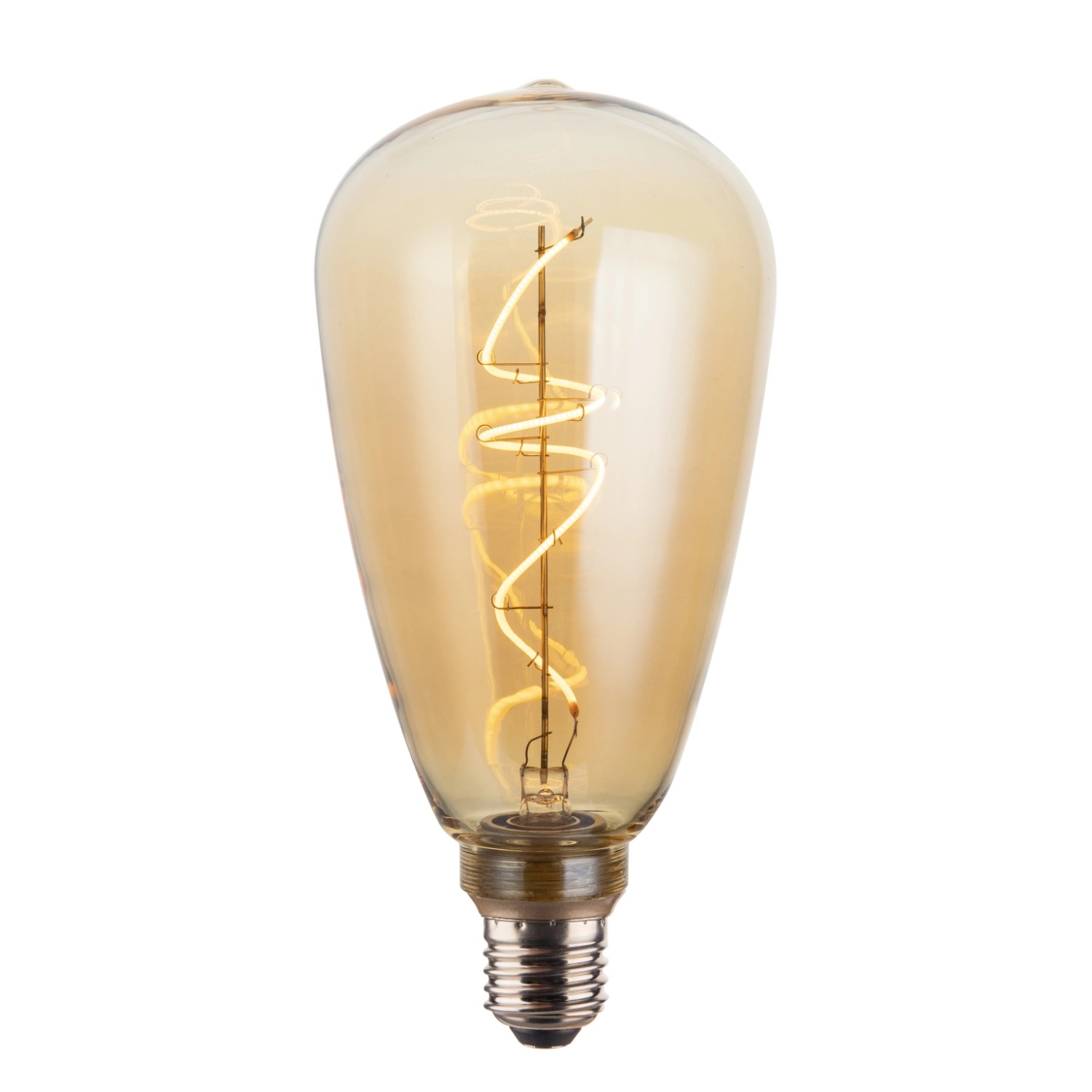 ENOVALITE LED Filament Leuchtmittel PEAR E27 4W 2200K Dimmbar Bernstein War günstig online kaufen