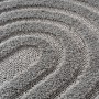 Detailansicht: Ayyildiz Kurzflorteppich Art 1122, silberner Teppich mit 3D-Relief, 60x110 cm.