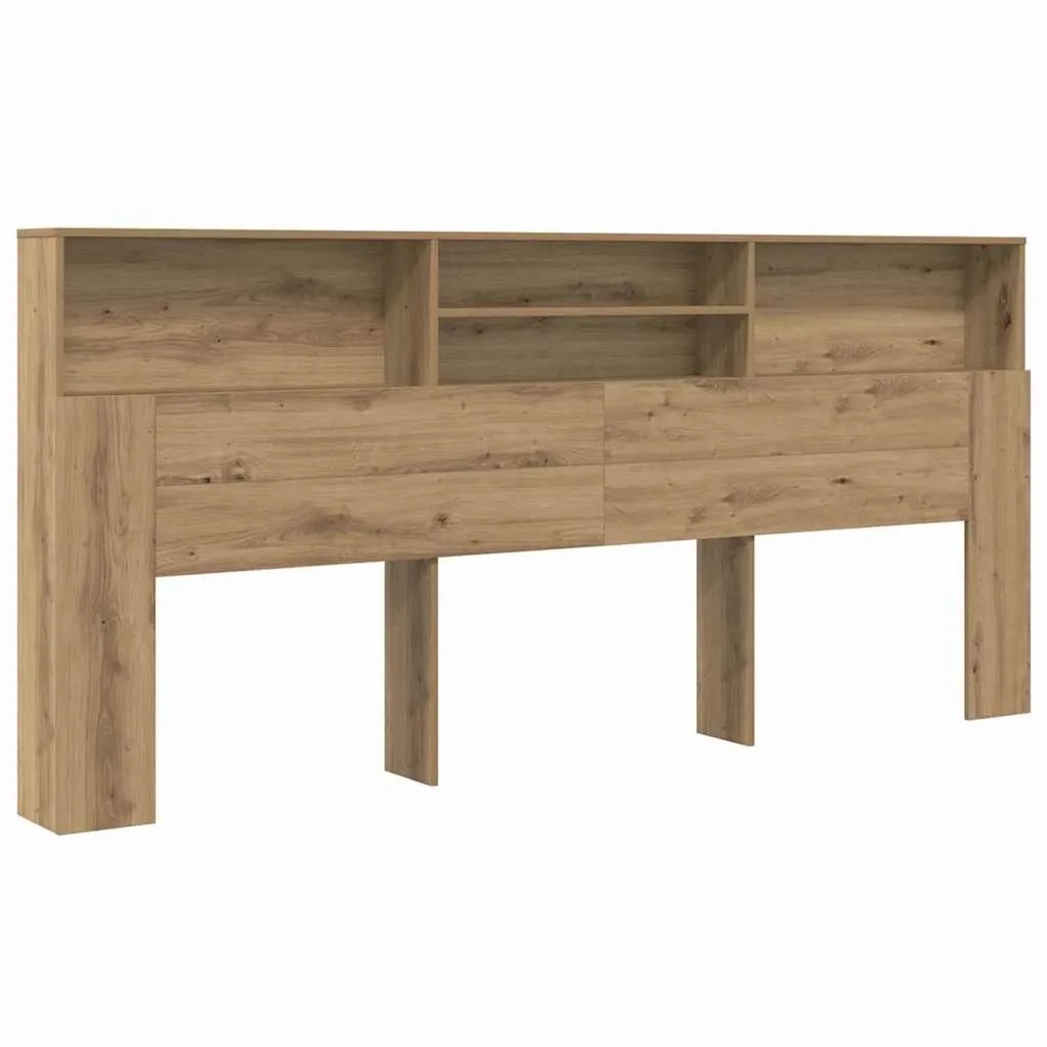vidaXL Kopfteil Schrank mit Regal Artisan-Eiche 220 x 19 x 101,5 cm 879448