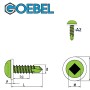 GOEBEL 500 Bohrschrauben Linsenkopf PA Scheibe 4,2 x 16,0 mm Edelstahl A2 Innenvierkant Schrauben_4