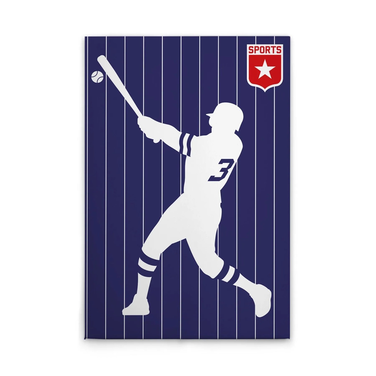 Tadessi Leinwandbild - M1-No.50860 - Retro Baseballspieler - 40 x 60 cm - Querformat