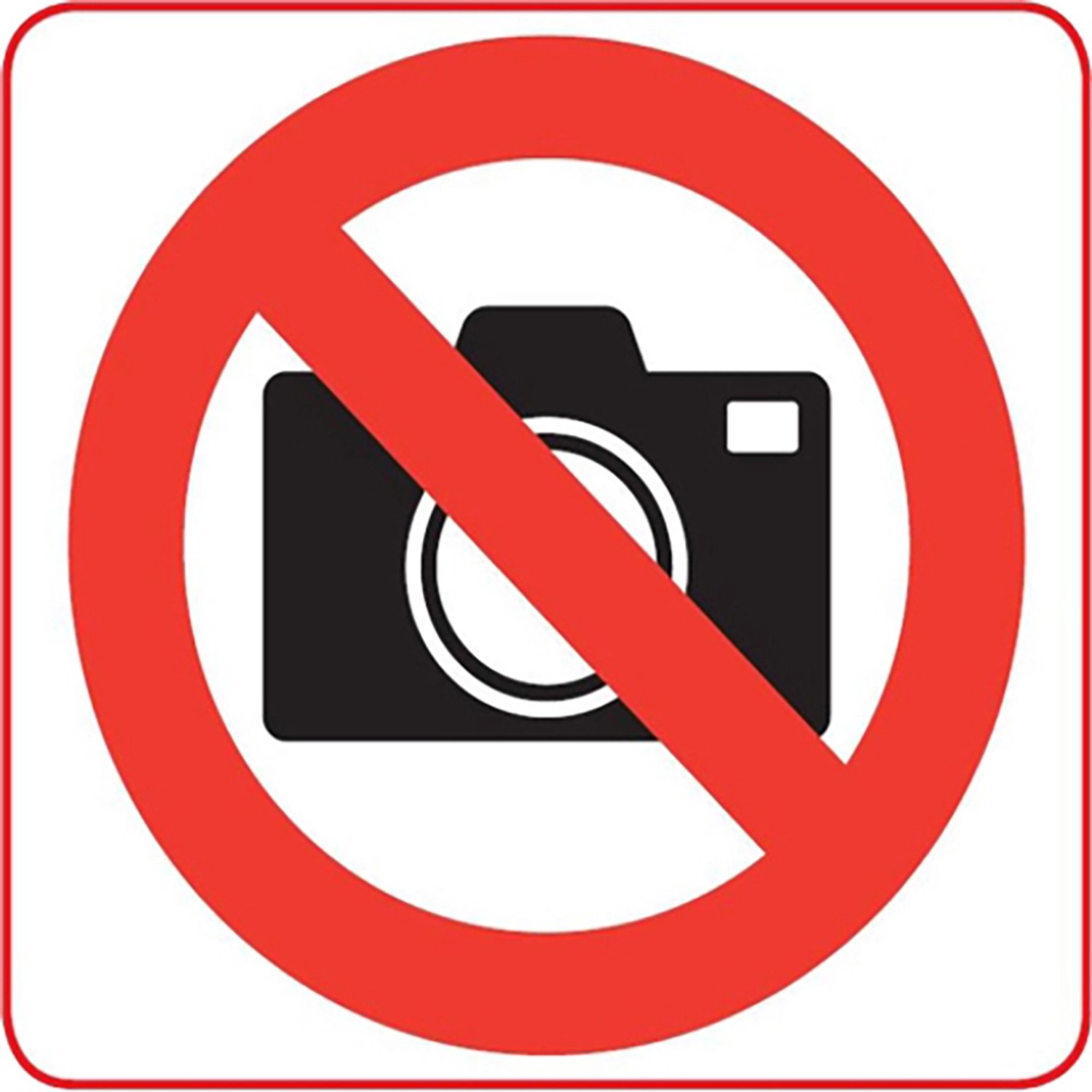 Conacord Aufkleber Keine Fotos 85 mm x 80 mm