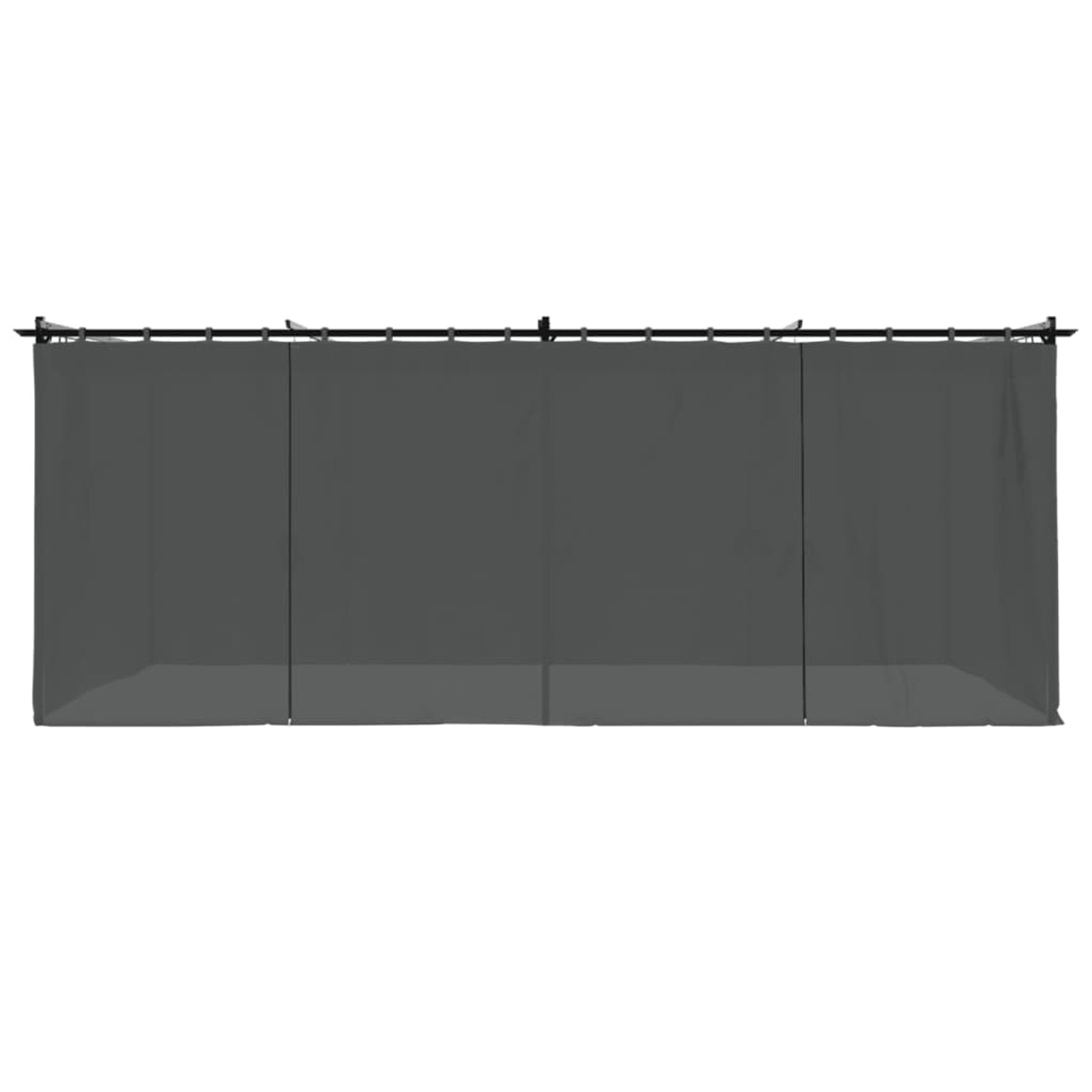 vidaXL Pavillon 6x3 m mit Vorhängen, anthrazit, aus Stahl. Ideal für Garten & Terrasse.