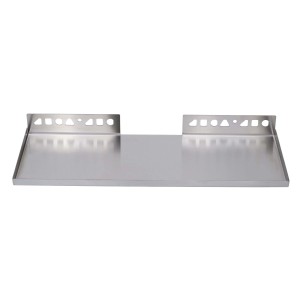 Befliesbare Duschablage von Dalsys, 400x150mm, aus Edelstahl in Silber. Badregal für die Dusche.