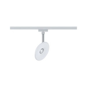 Paulmann URail LED Spot Sphere, weiß/chrom, an Schiene. Schienensystem für individuelle Beleuchtung.