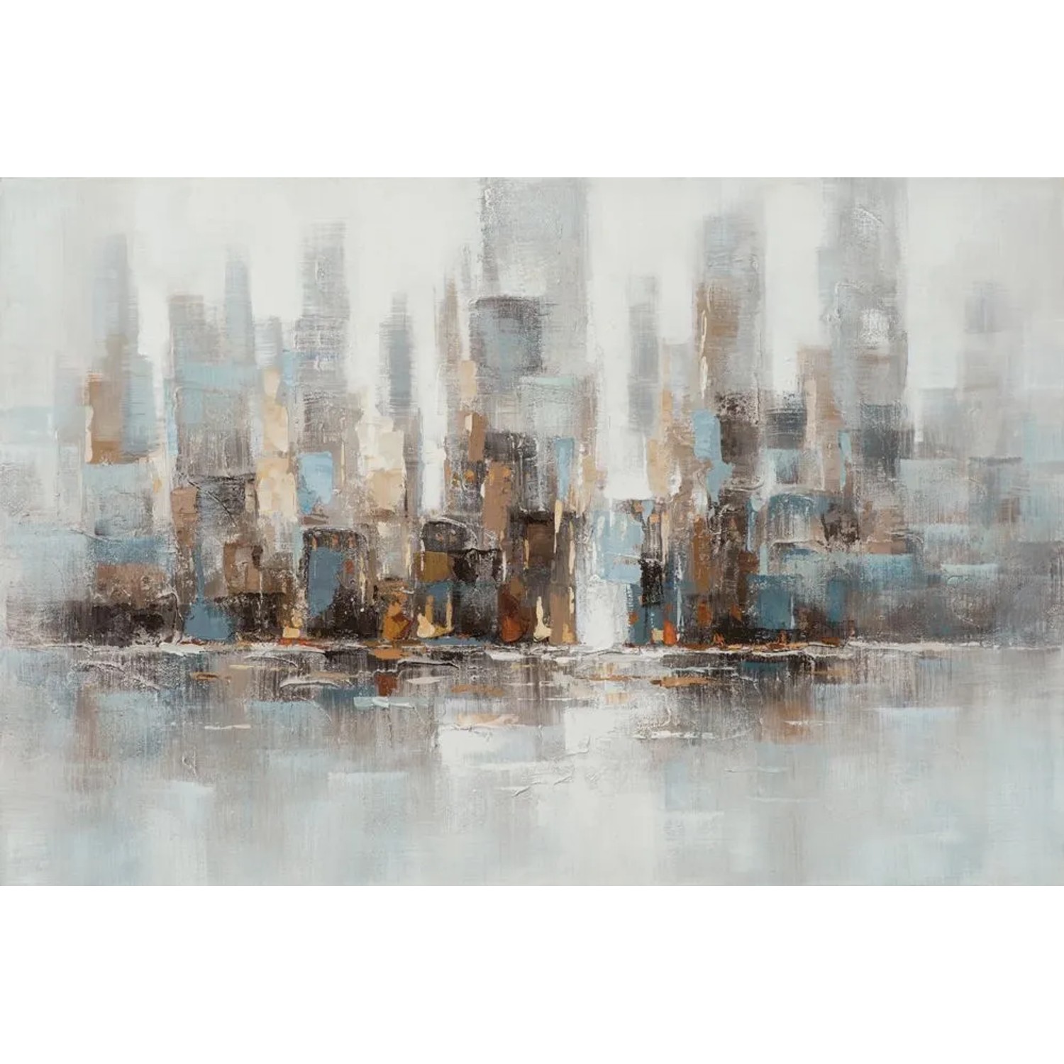 Art Universe Leinwandbild Abstrakte Skyline 80 x 120 cm