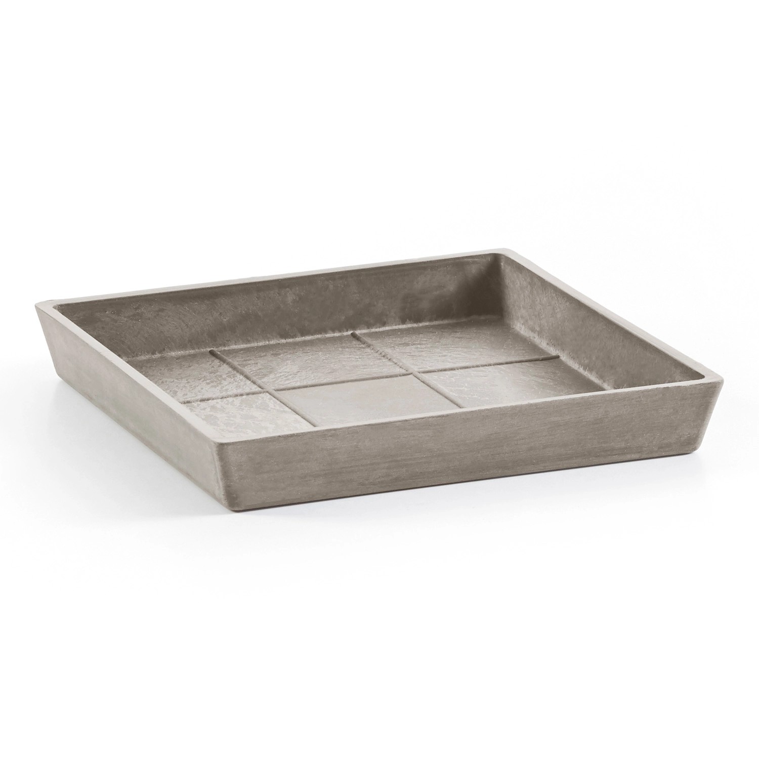 Ecopots Untersetzer Rotterdam Eckig Braungrau 29,6 cm x 3 cm