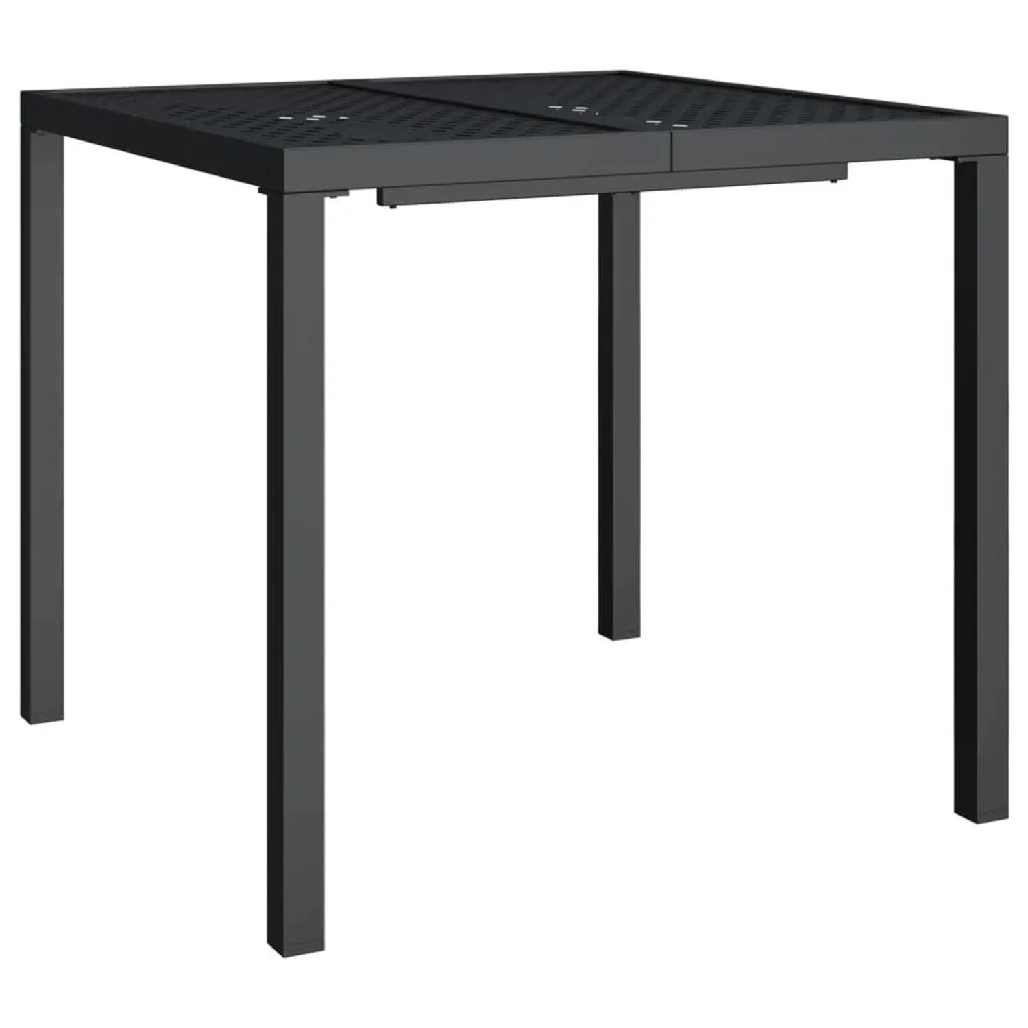 Furnicato Gartentisch Anthrazit 80x80x72 Cm Stahl