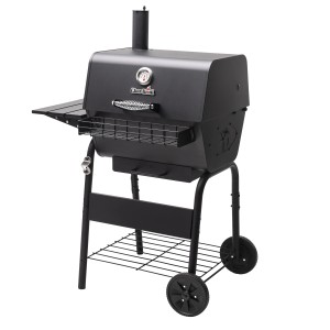 Char-Broil Holzkohlegrill Charcoal M mit Ablage, Thermometer und verstellbarem Kohlerost.