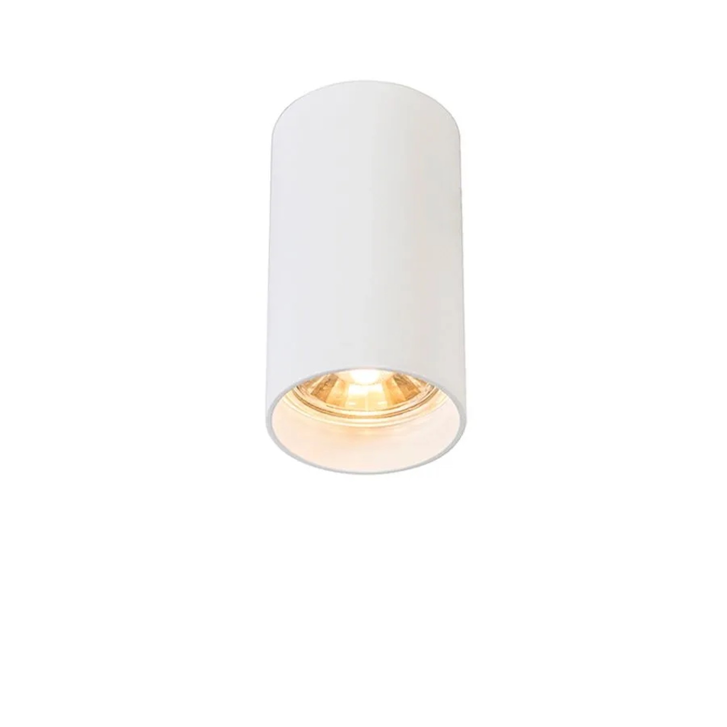 QAZQA Moderner Aufbaustrahler Weiß 5,5 cm GU10 50 mm Tuba