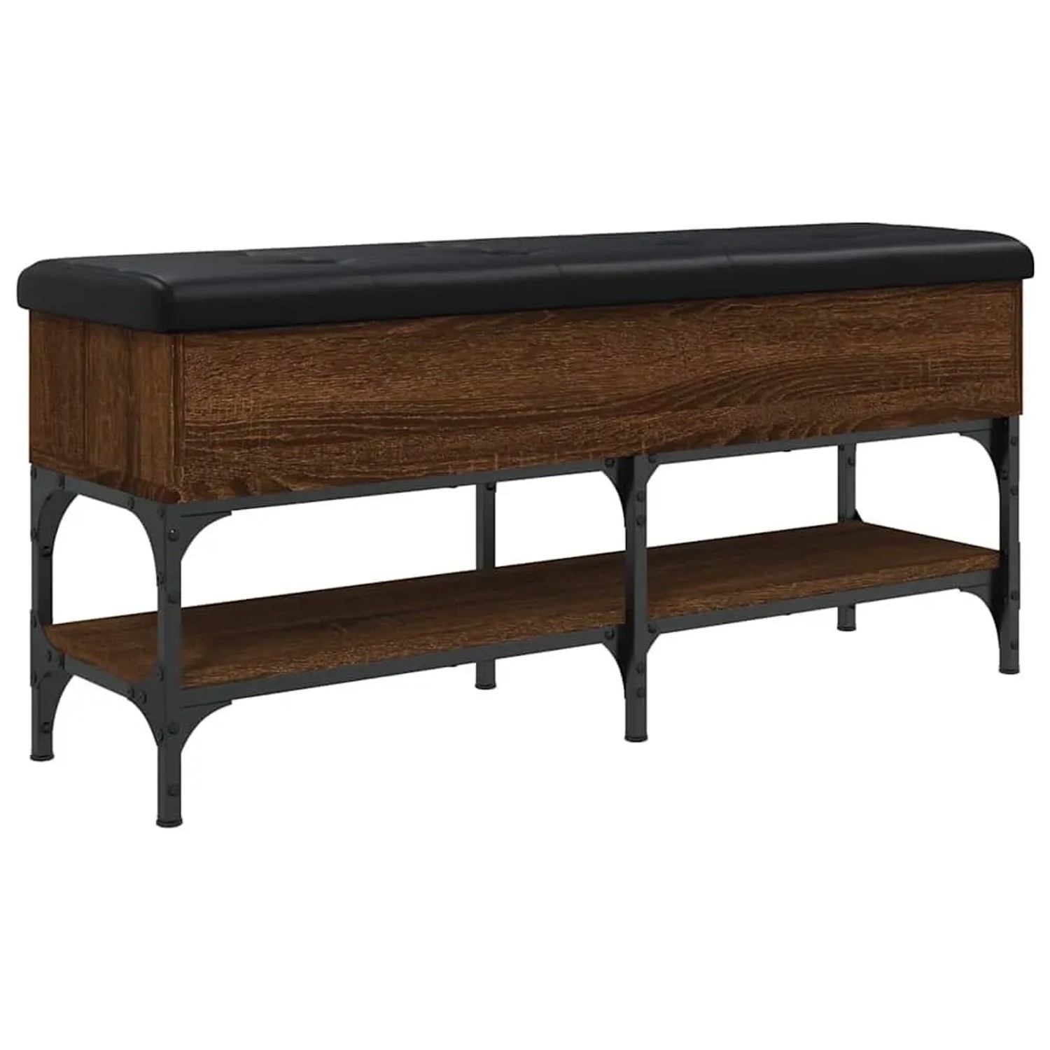 vidaXL Schuhbank Braun Eichen-Optik 102x32x45 cm Holzwerkstoff 835181